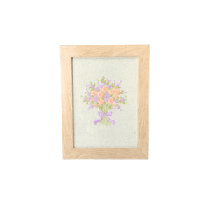 Broderie înrămată 13 x 18 Flori de câmp 3