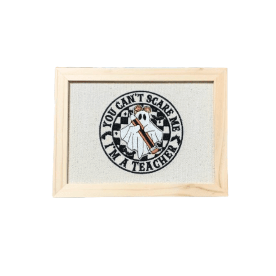 Broderie înrămată 13 x 18 Teacher's Halloween 1