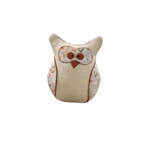 Opritor de ușă Bufniță pufoasă beige