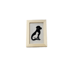 Broderie înrămată 10 x 15 Câine și pisică 5