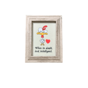 Broderie înrămată 13 x 18 Funny Chicken 4